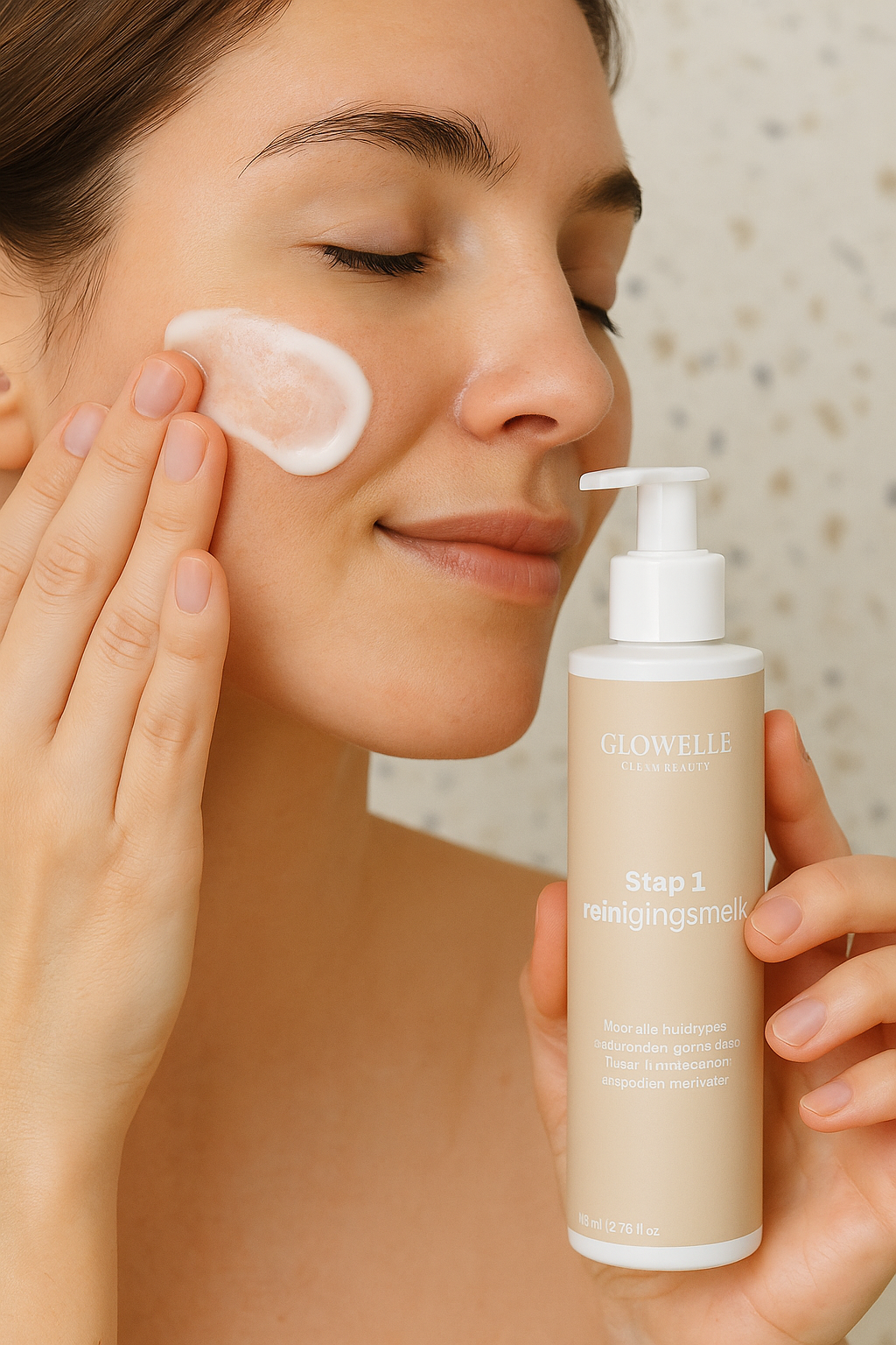 Stap 1: zachte reinigingsmelk