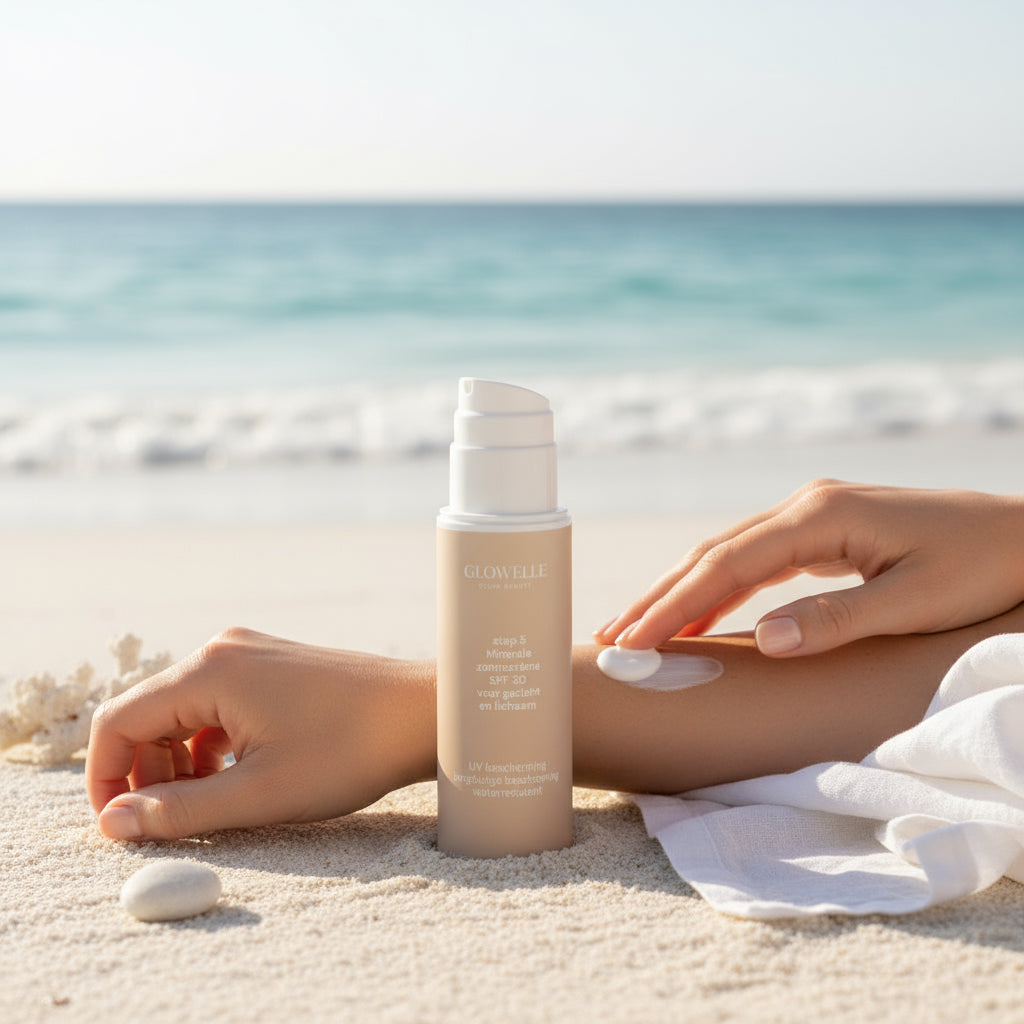 stap 5: minerale zonnecrème  SPF30 voor gezicht en lichaam, niet getint 100ml